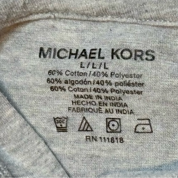 Michael Kors Light Gray Hoodie - Picture 3 of 4